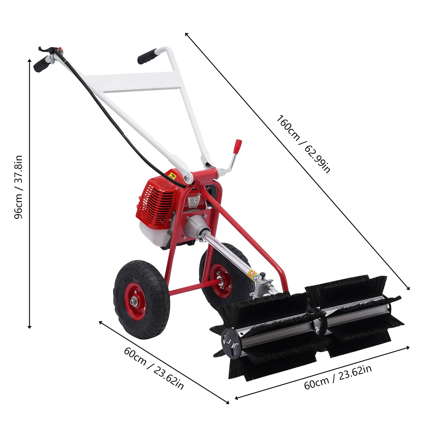 Grass Brush Electric Broom Hand-held Lawn Sweeping Tool