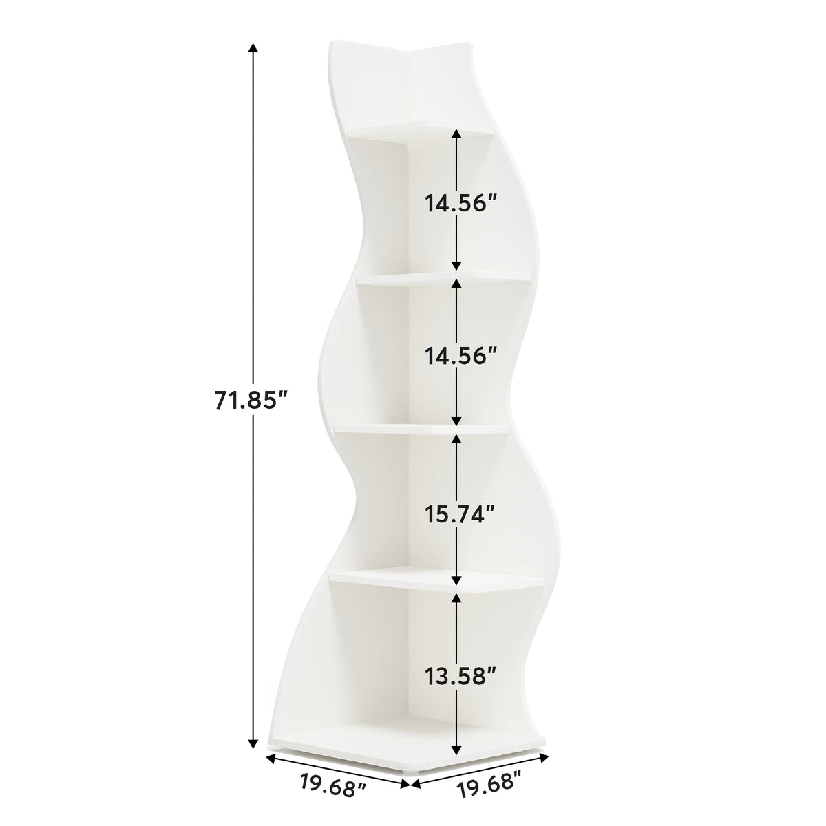 Modern Wall Corner Bookshelf