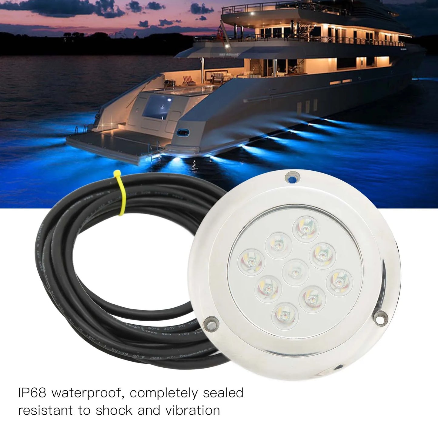 Waterproof Underwater Light Dome Swimming Pool Lamp