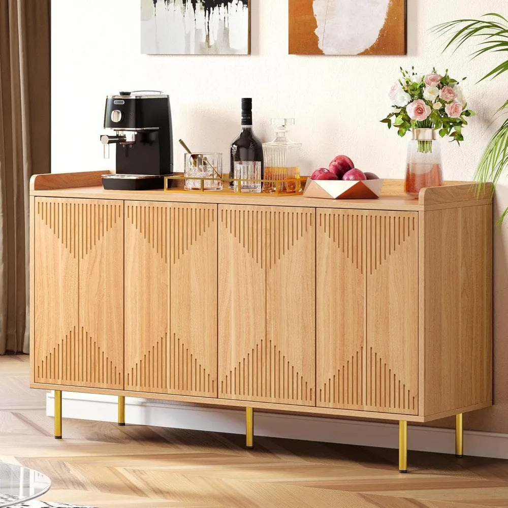 Sideboard Buffet Freestanding Coffee Bar Table