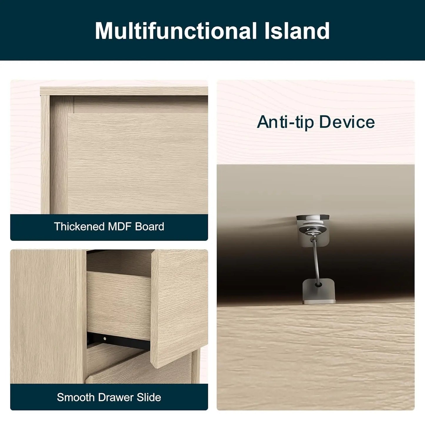 Modern Nightstand with Storage