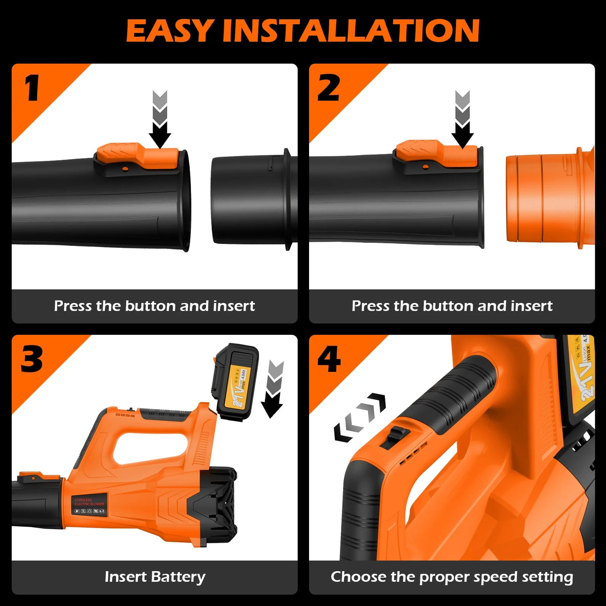 Cordless Electric Leaf Blower