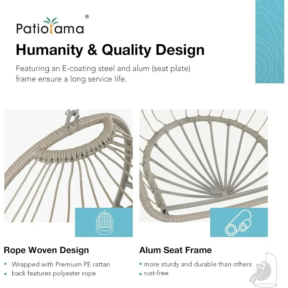 Indoor Outdoor Egg Swing Chair Without Stand