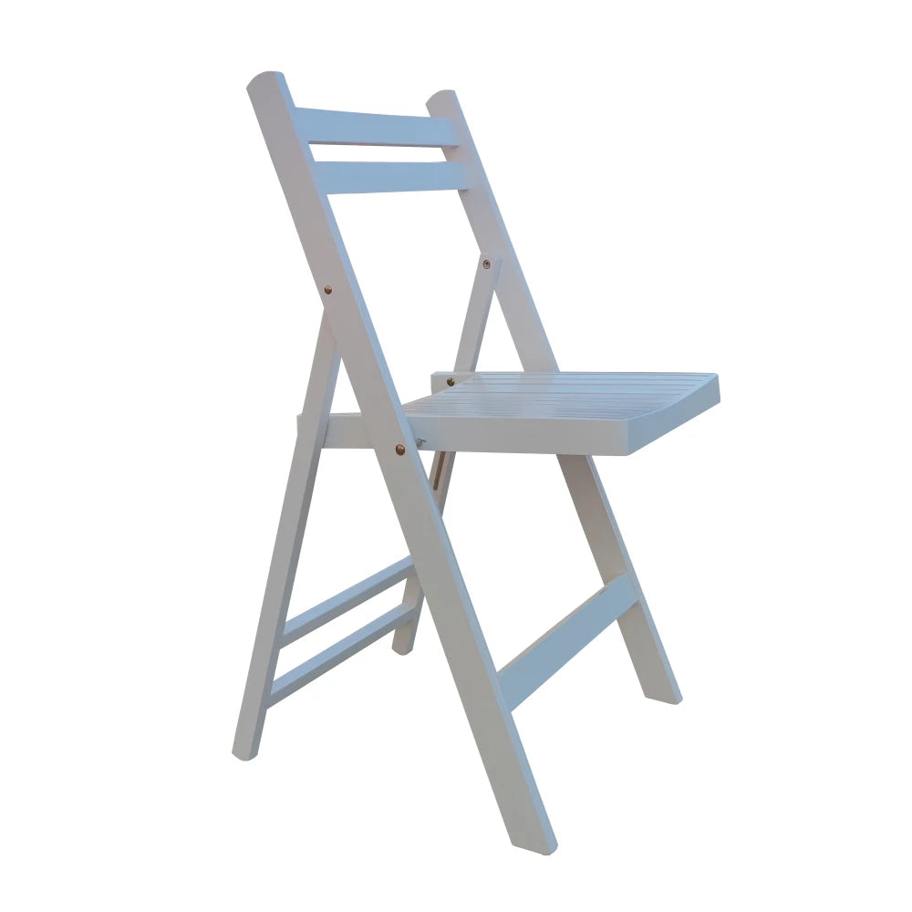Patio Furniture Slatted Wood Folding Chair