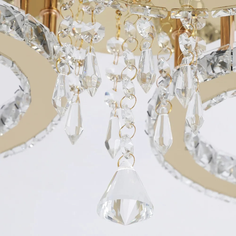 Modern Luxury Led Ceiling Light  Crystal Chandelier