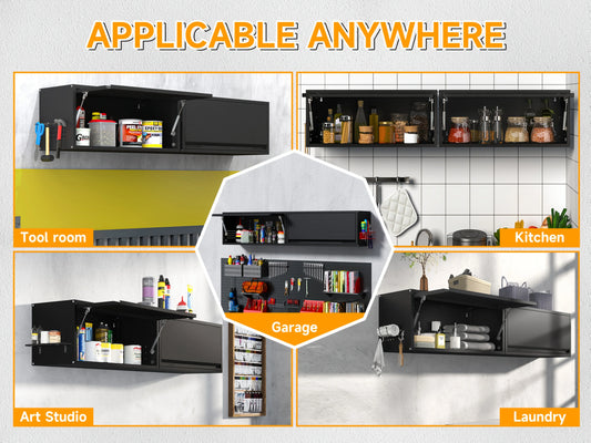 Metal Storage Cabinet Wall Cabinet with Up-Flip Door