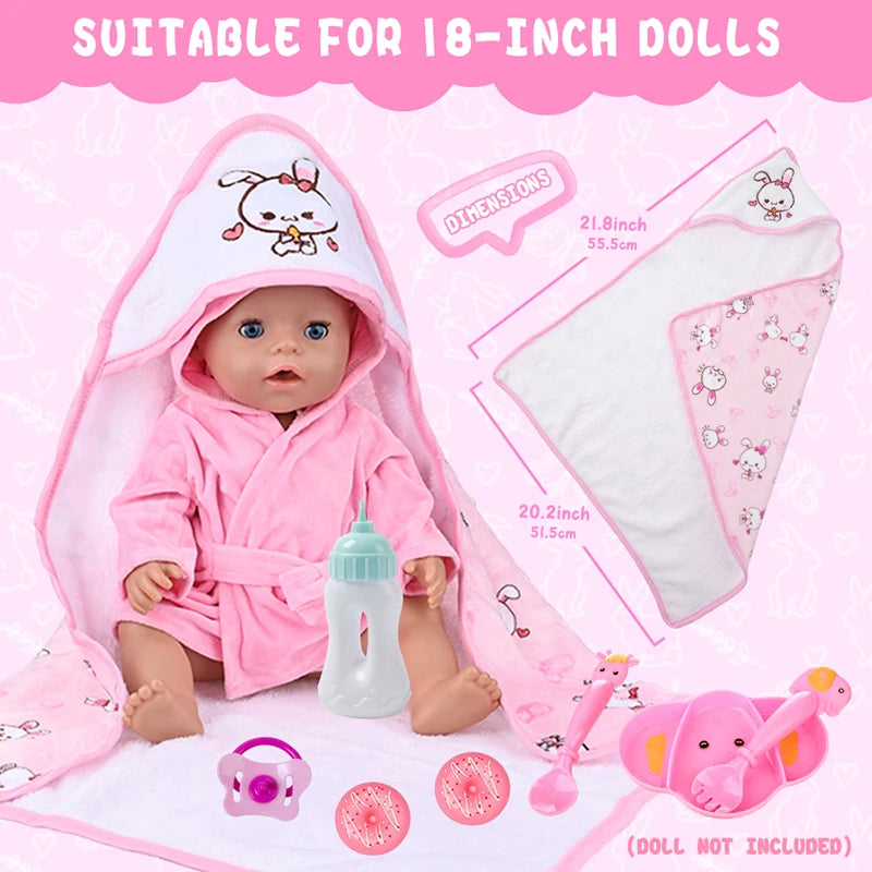 Reborn Doll Holding Blanket Rabbit Pajamas