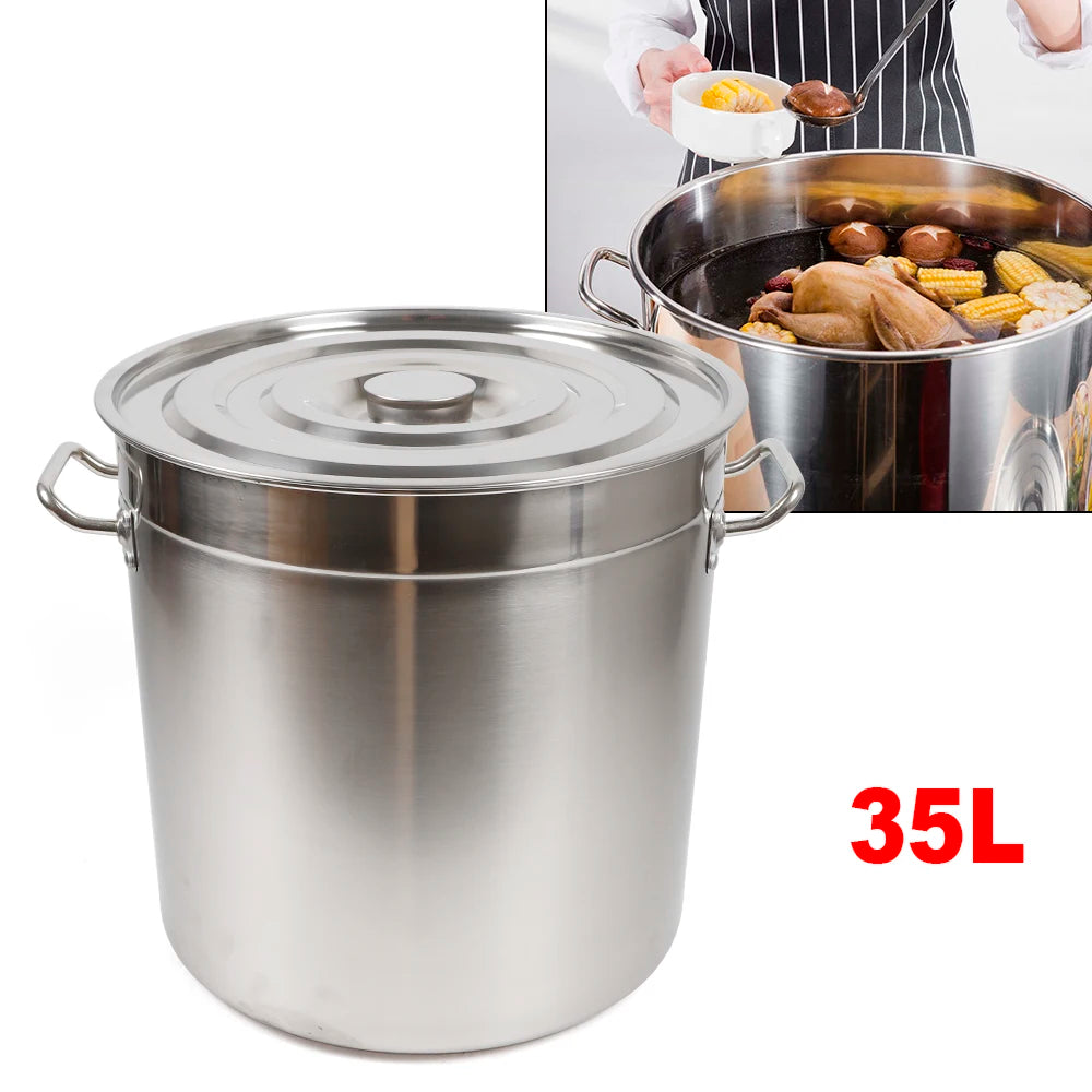 Large Capacity Multipurpose Thickened Stainless Steel Cooking Pot