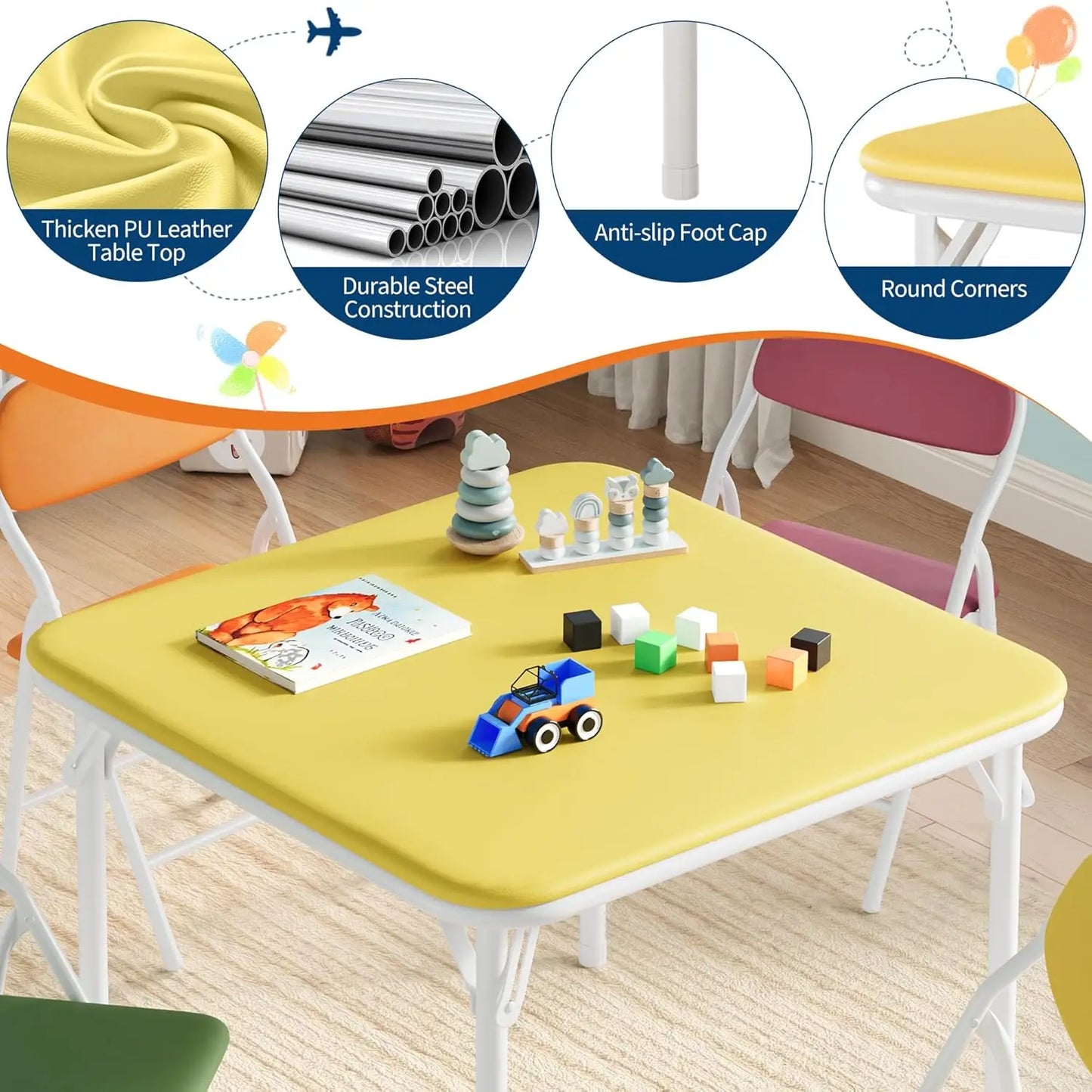 Folding Table and Chairs Set