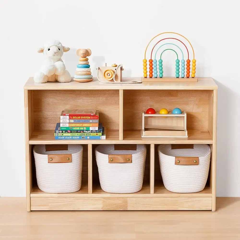 Wooden  Bookshelf Storage Cabinet