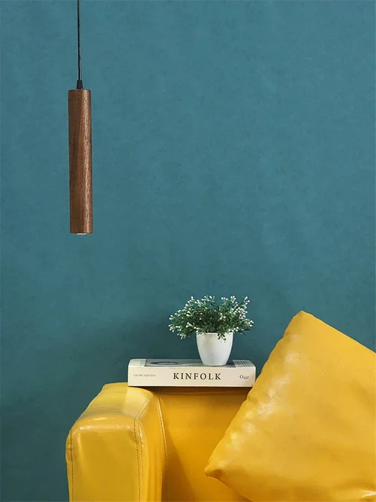 Modern Minimalist Wooden LED Pendant Light