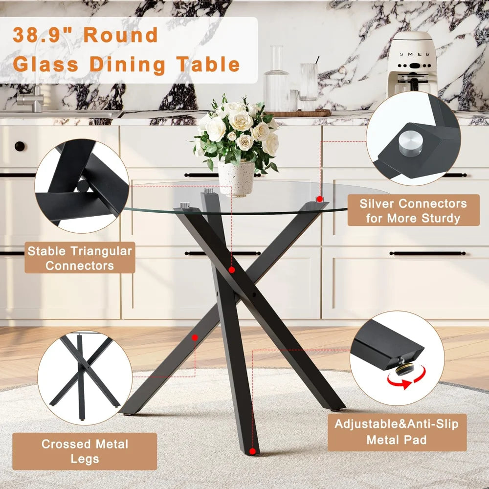 Round Dining Table Set