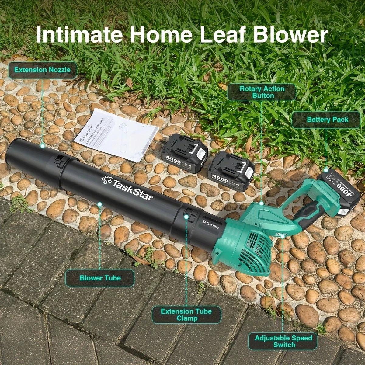 Electric Leaf Blower with Battery Powered