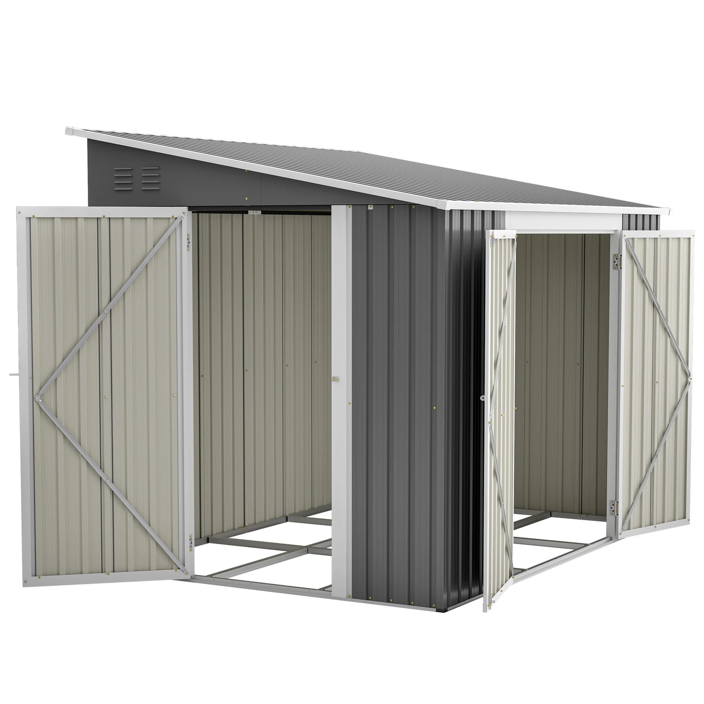 Garden Shed Storage House with Lockable Door