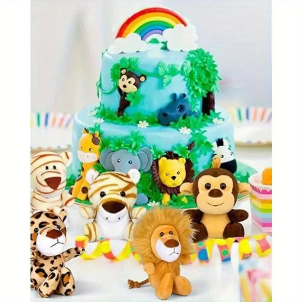 Safari Stuffed Animals Plush Set