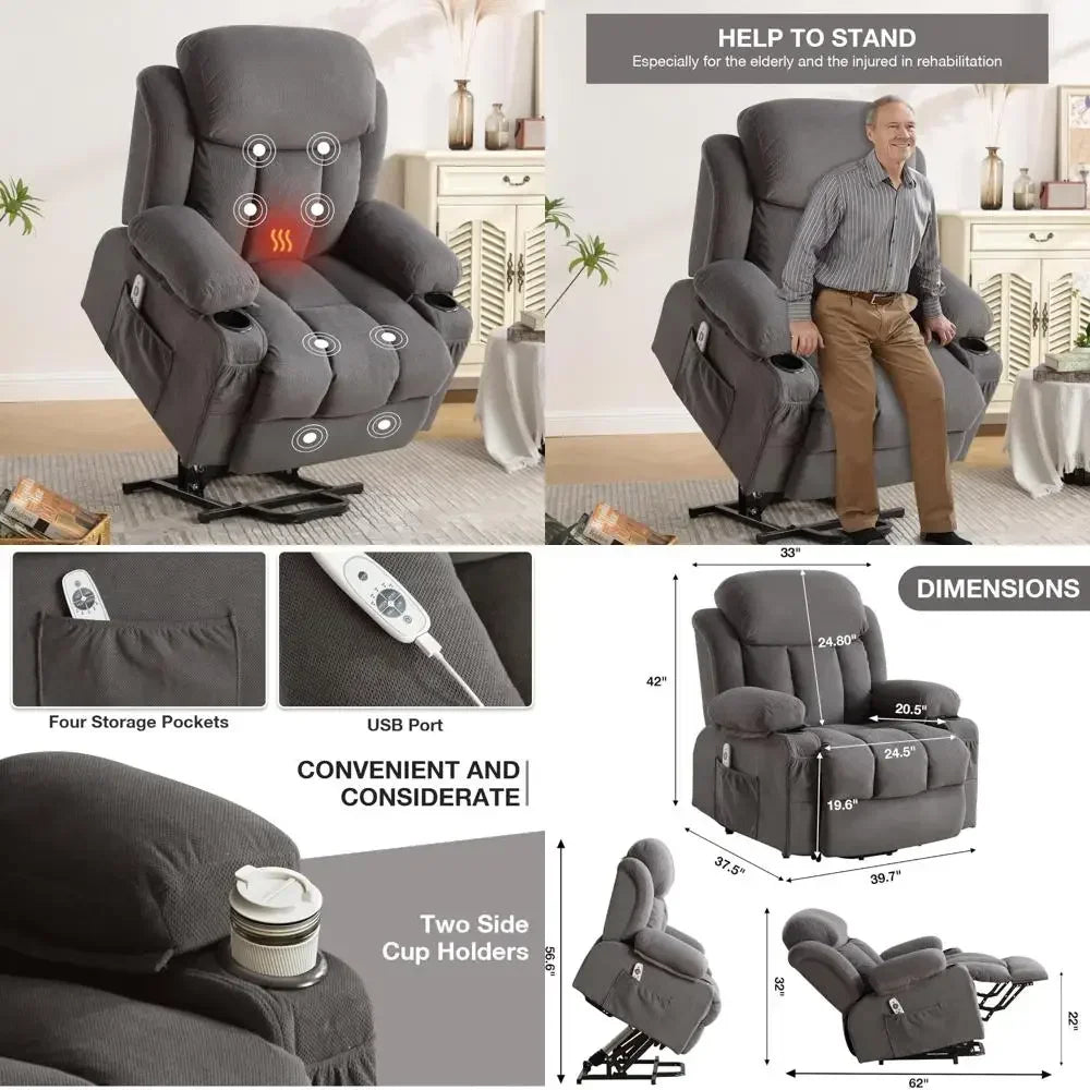 Lift Recliner with Vibration Massage