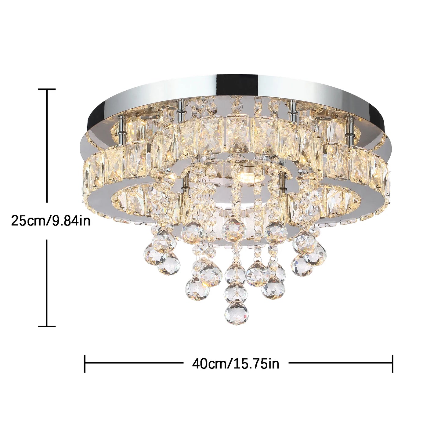 Crystal Chandelier Luxury Pendant Ceiling Lamp