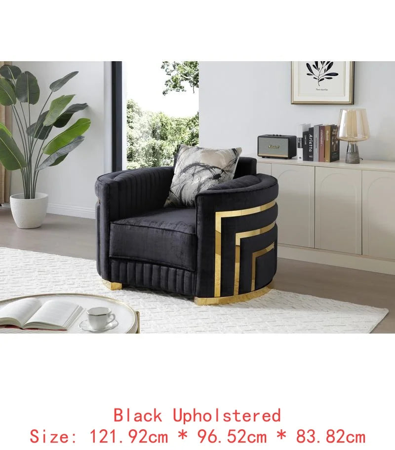 Elegant and Comfortable Modern Design Black Sofa