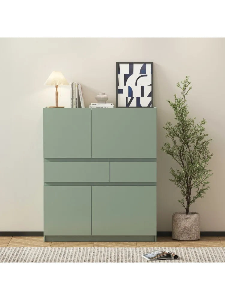 Green Wooden Storage Cabinet