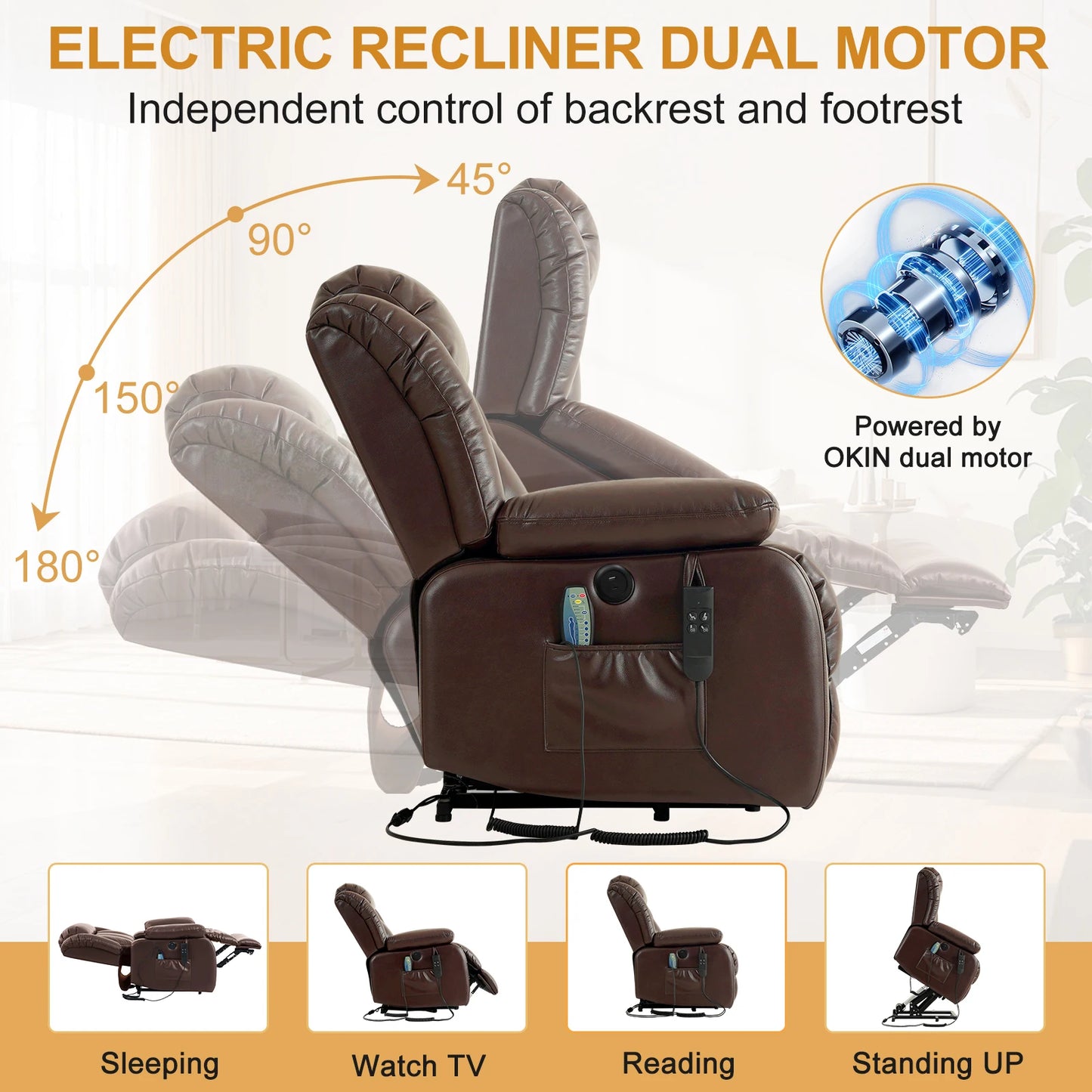 Power Lift Recliner Dual Motor