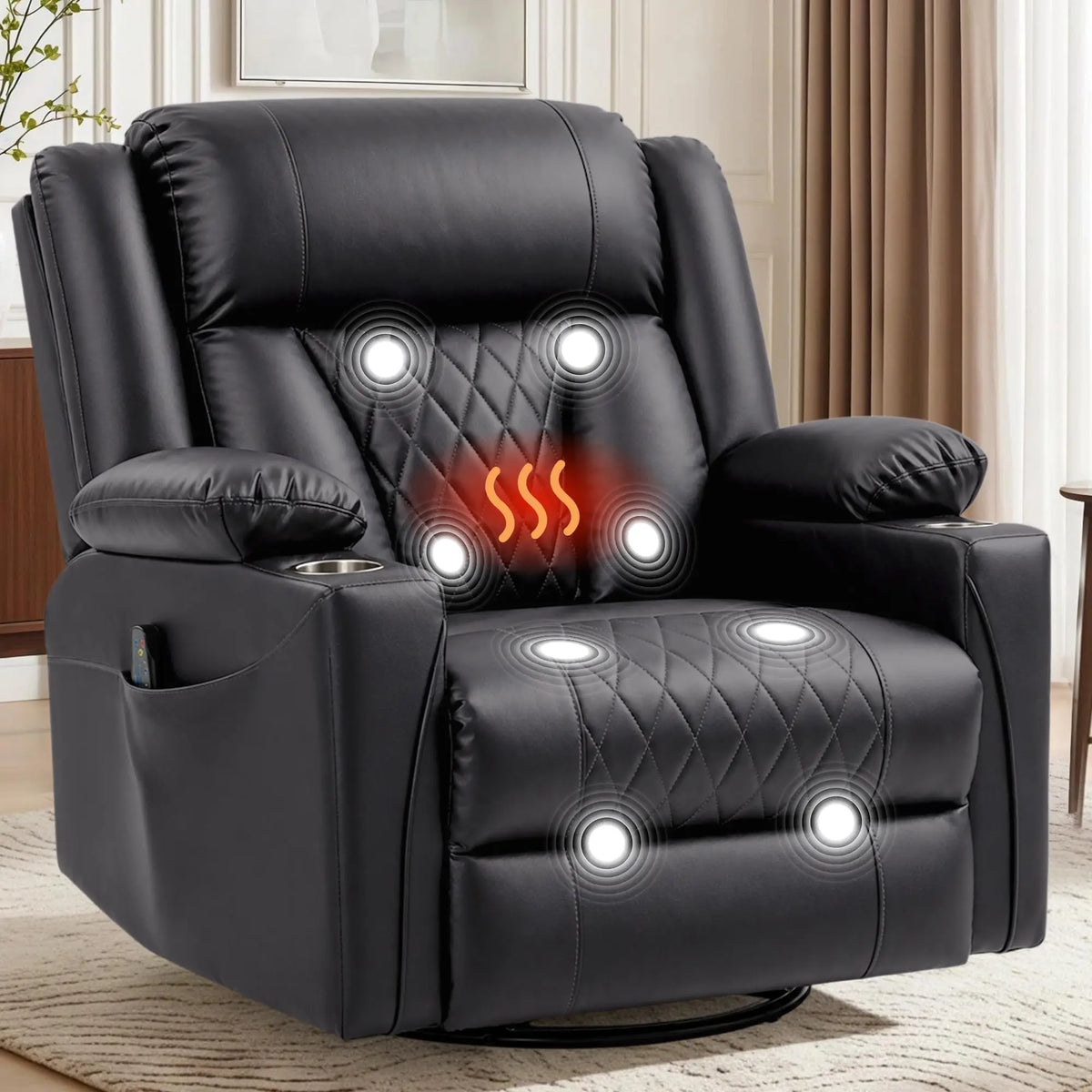 Faux Leather Recliner