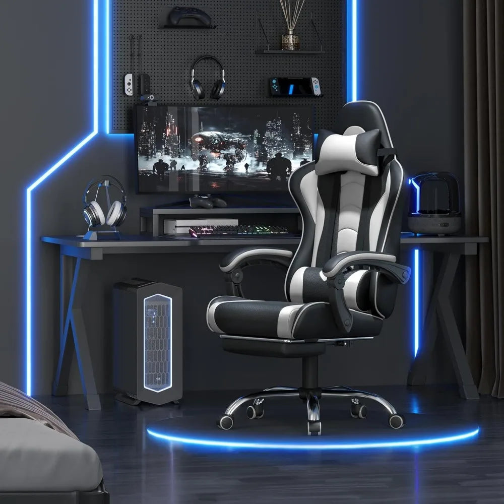 Swivel Seat & Headrest Gaming Chair