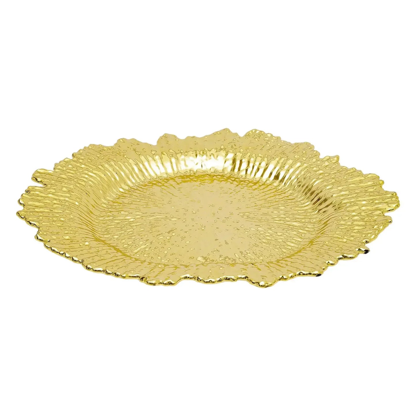 Gold Chargers PP Plate Decoration Set