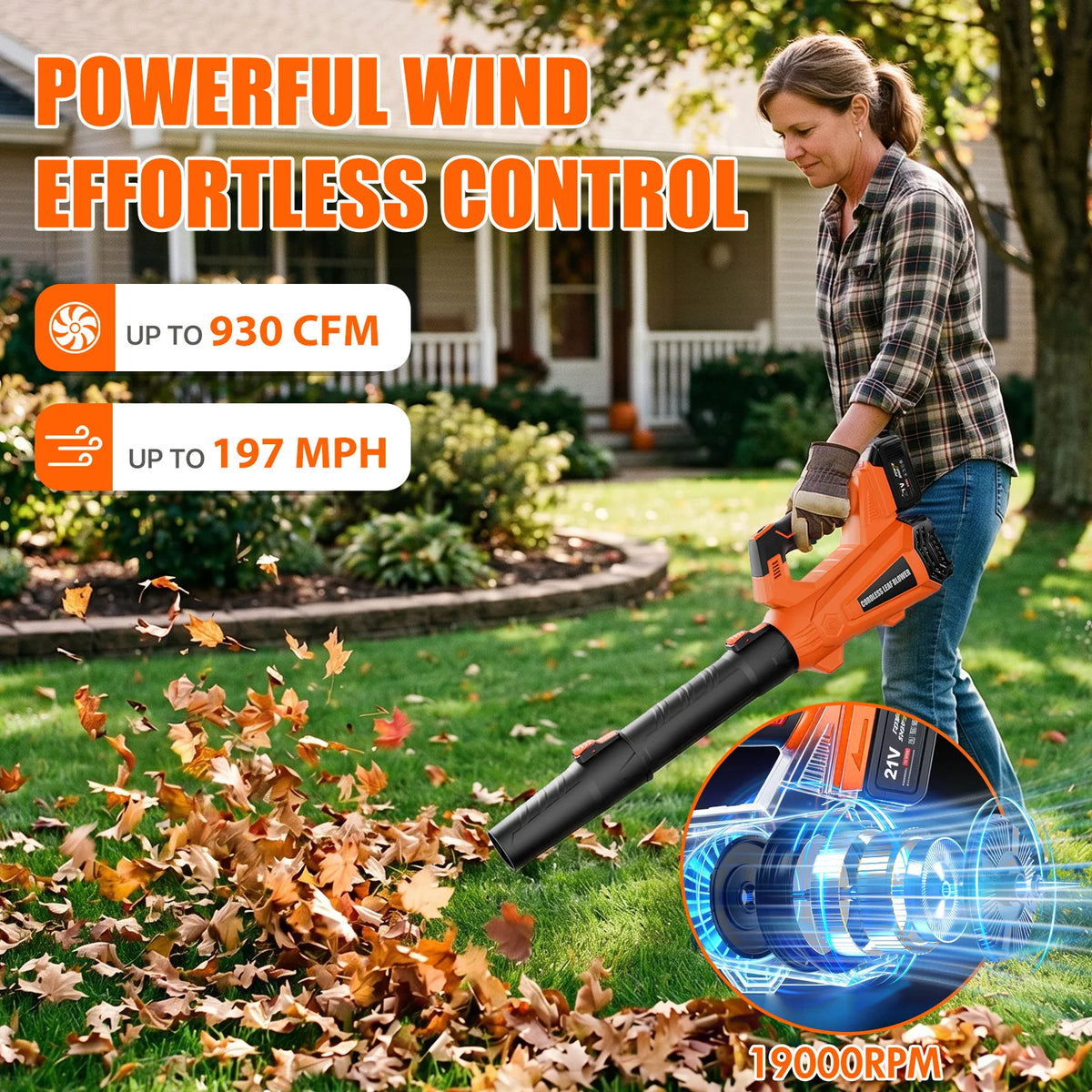 Cordless Electric Leaf Blower