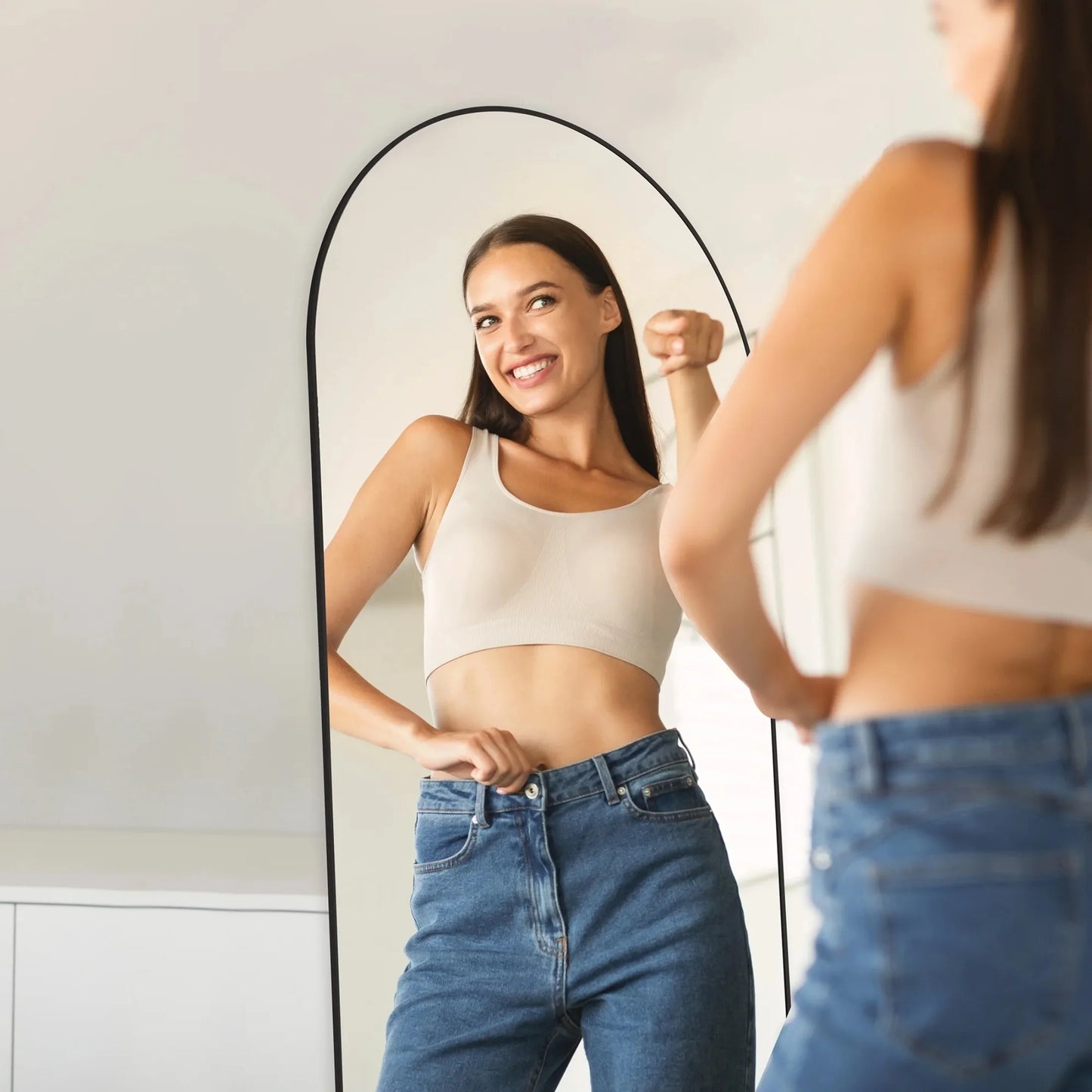 High-Quality Arched Full Length Mirror