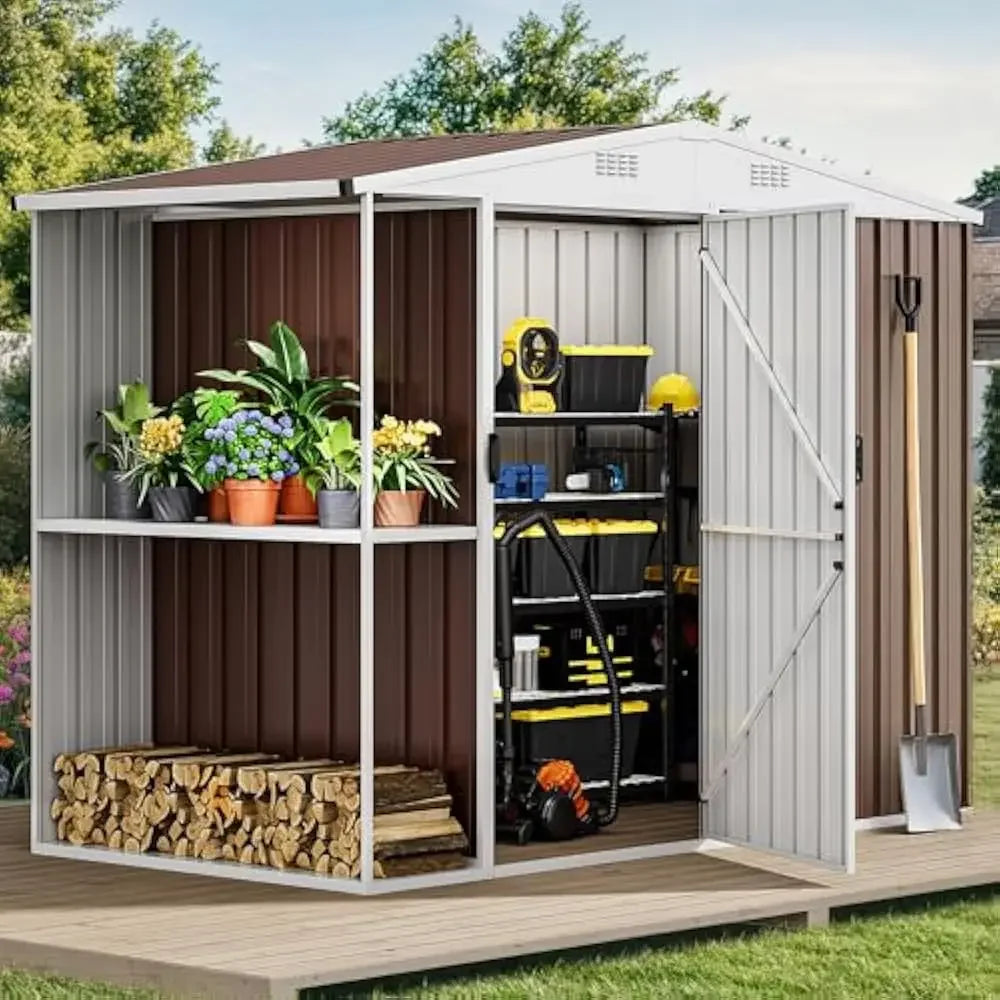 Sturdy Weatherproof Tool Locker with Secure Door and Ventilation