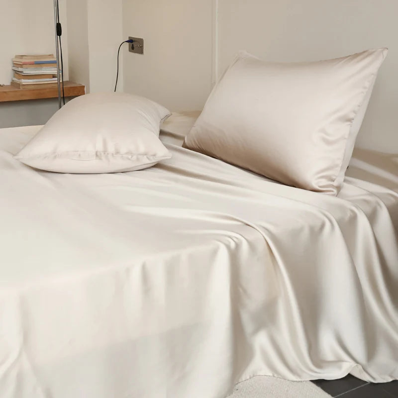 Silky Bedding Set Luxury Fitted Sheet