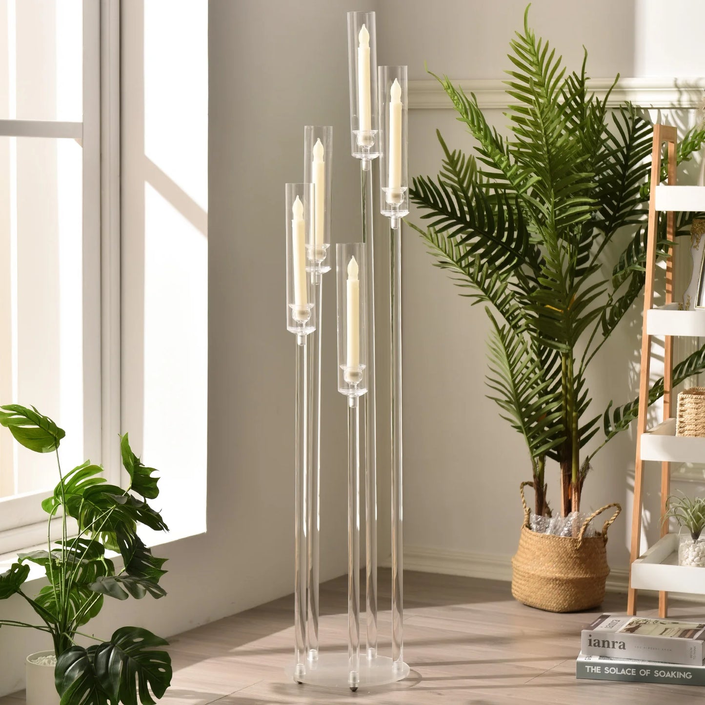 Acrylic 5 Arm Candelabra