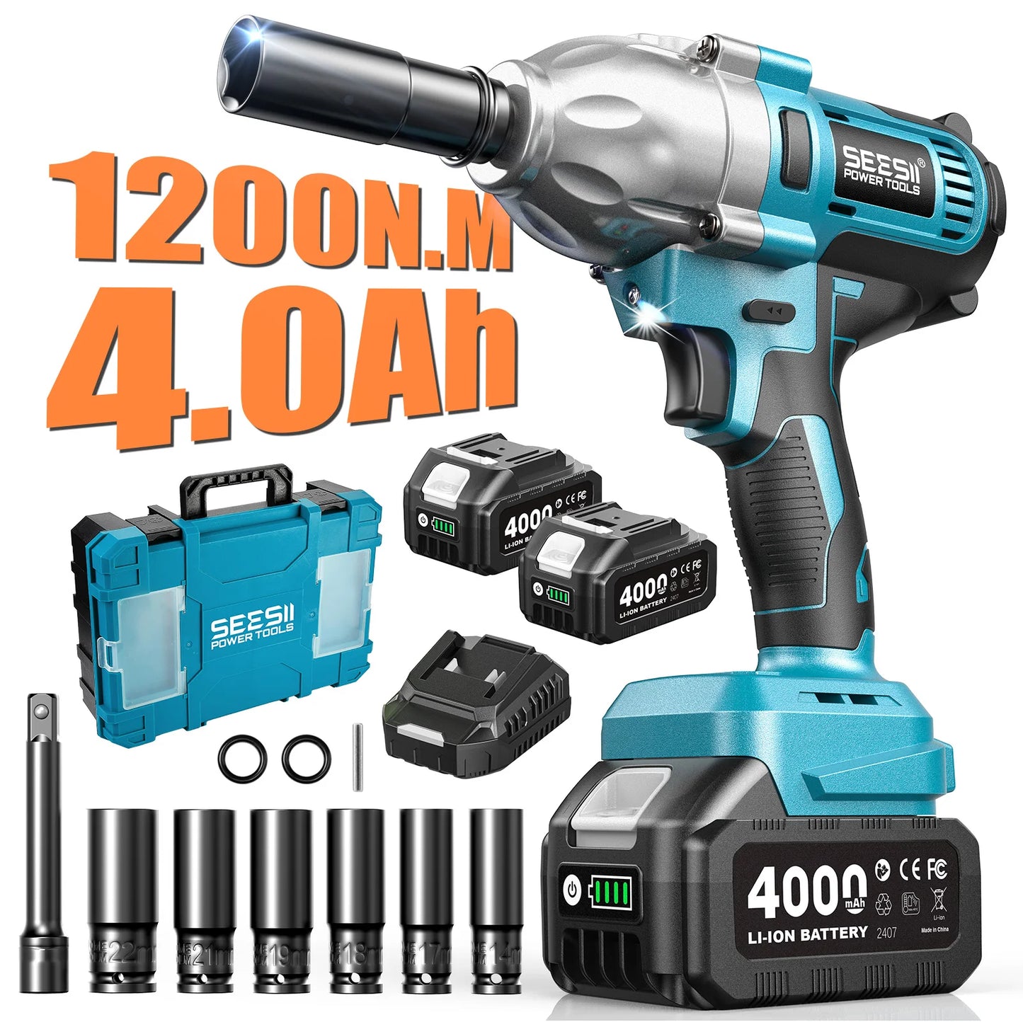 Impact Wrench Driver Gun Cordless
