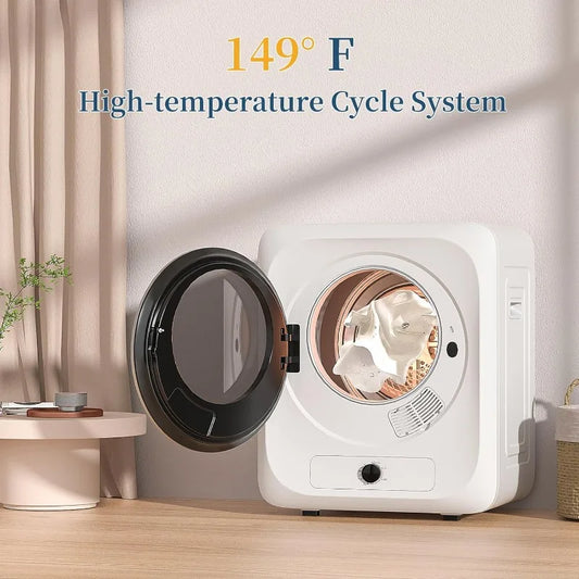 Electric Compact Laundry Dryer with Stainless Steel Tub