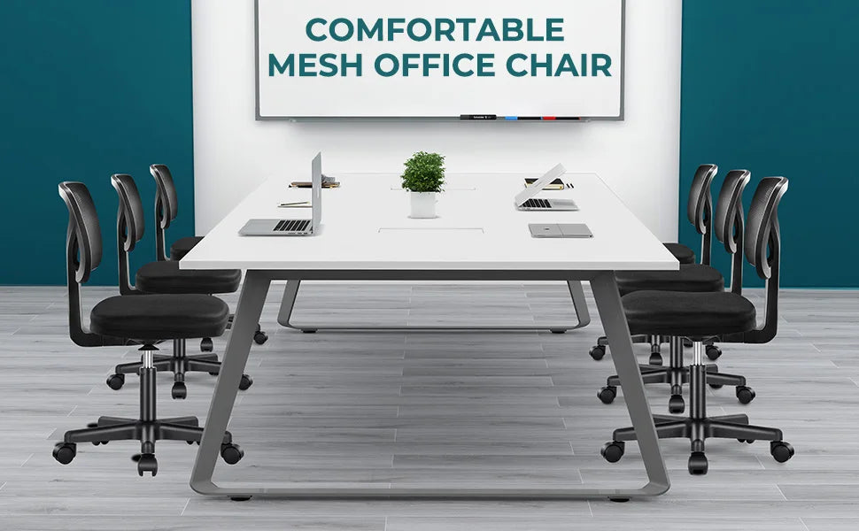 Lumbar Support Armless Office Chair