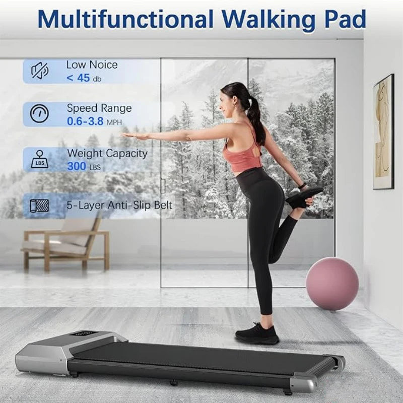 Walking Pad Treadmill with LCD Digital Data Display