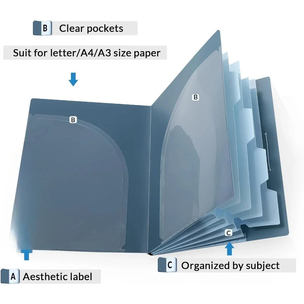 Accordion File Manager with pockets