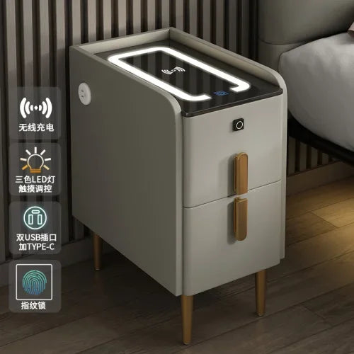 Modern Bedside Table Smart Dresser Created Luxury Vanity Desk