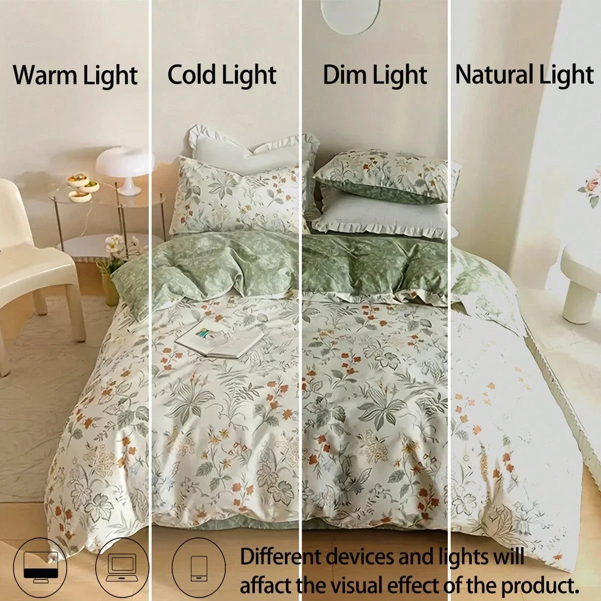 Floral Print Duvet Cover Set