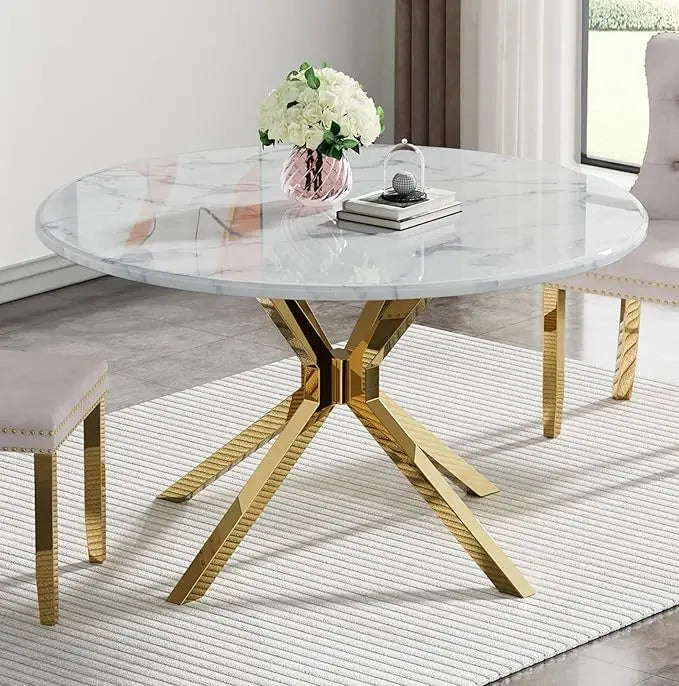 Modern Rectangular Tempered Glass Dining Table