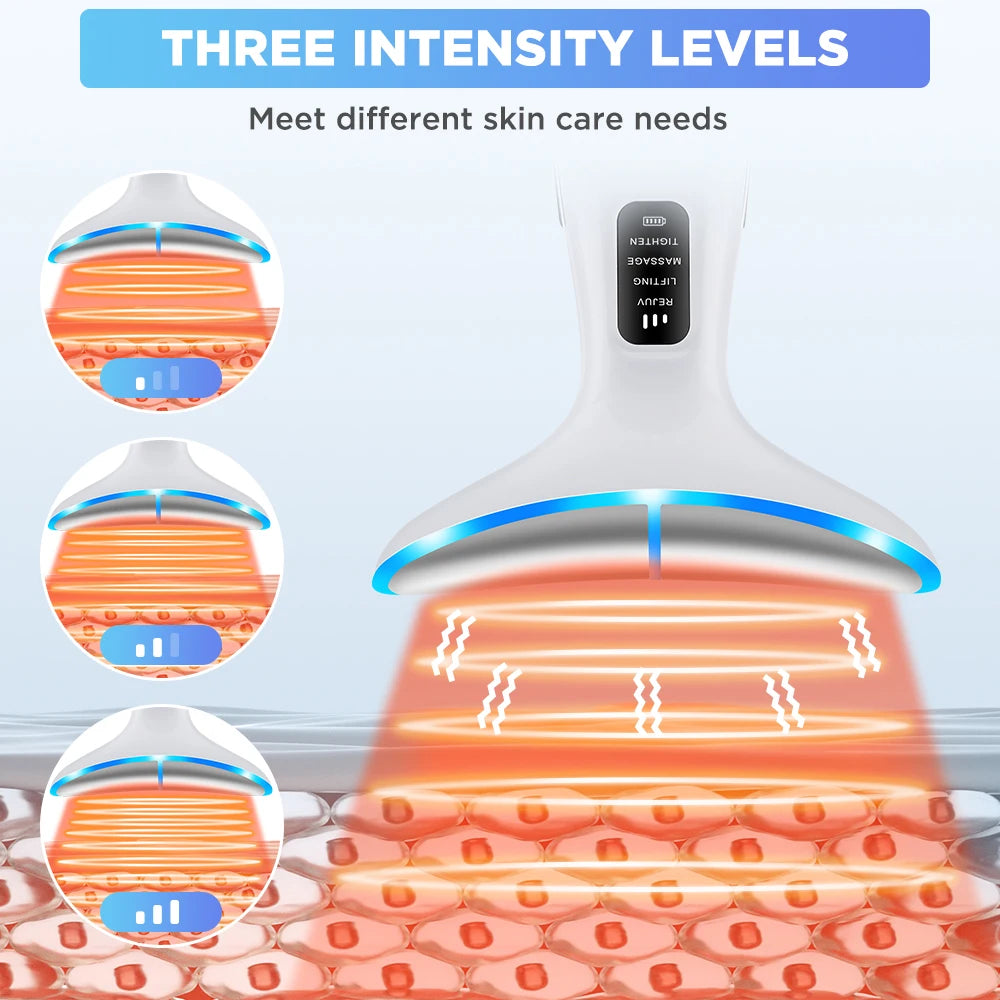 3 Massage Modes Micro-current Neck Beauty Device Face Lifting