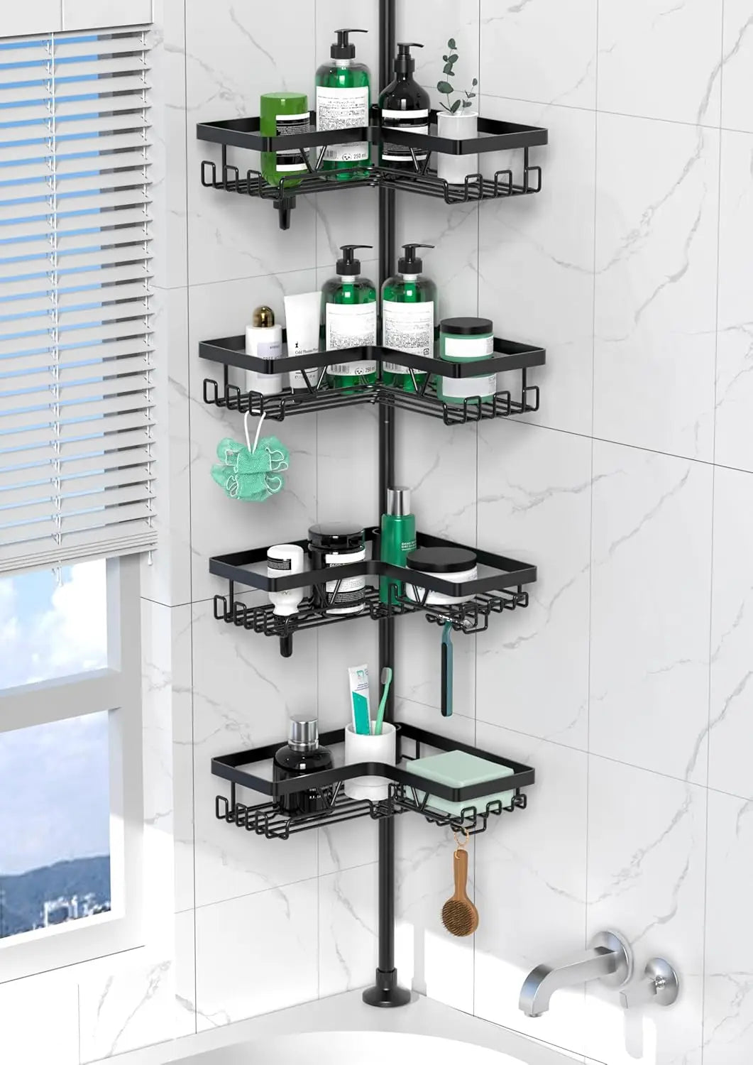 Stainless Steel Adjustable Shower Caddy