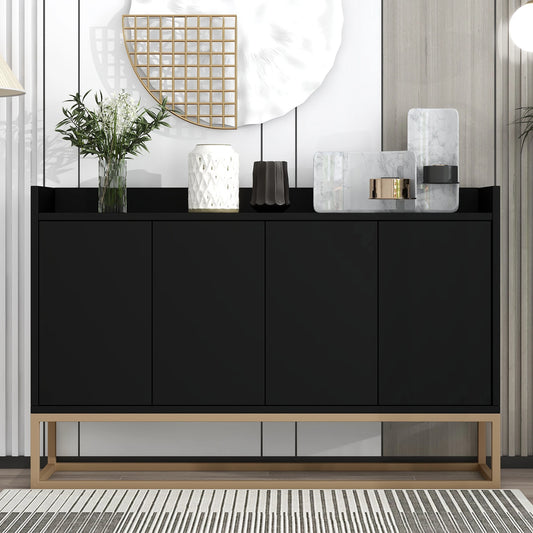 Multifunctional Storage Cabinet With 4 Doors Sideboard
