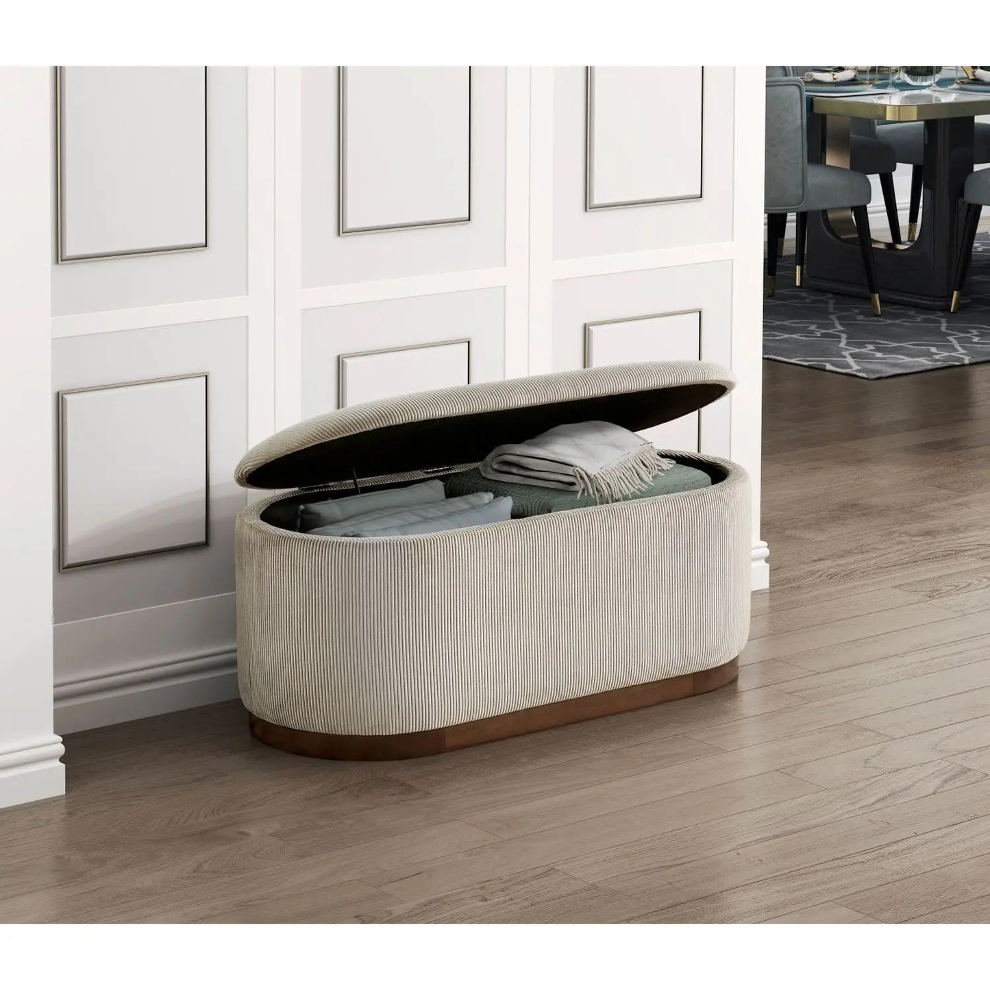 Storage Bench with Foam Cushioned Seat