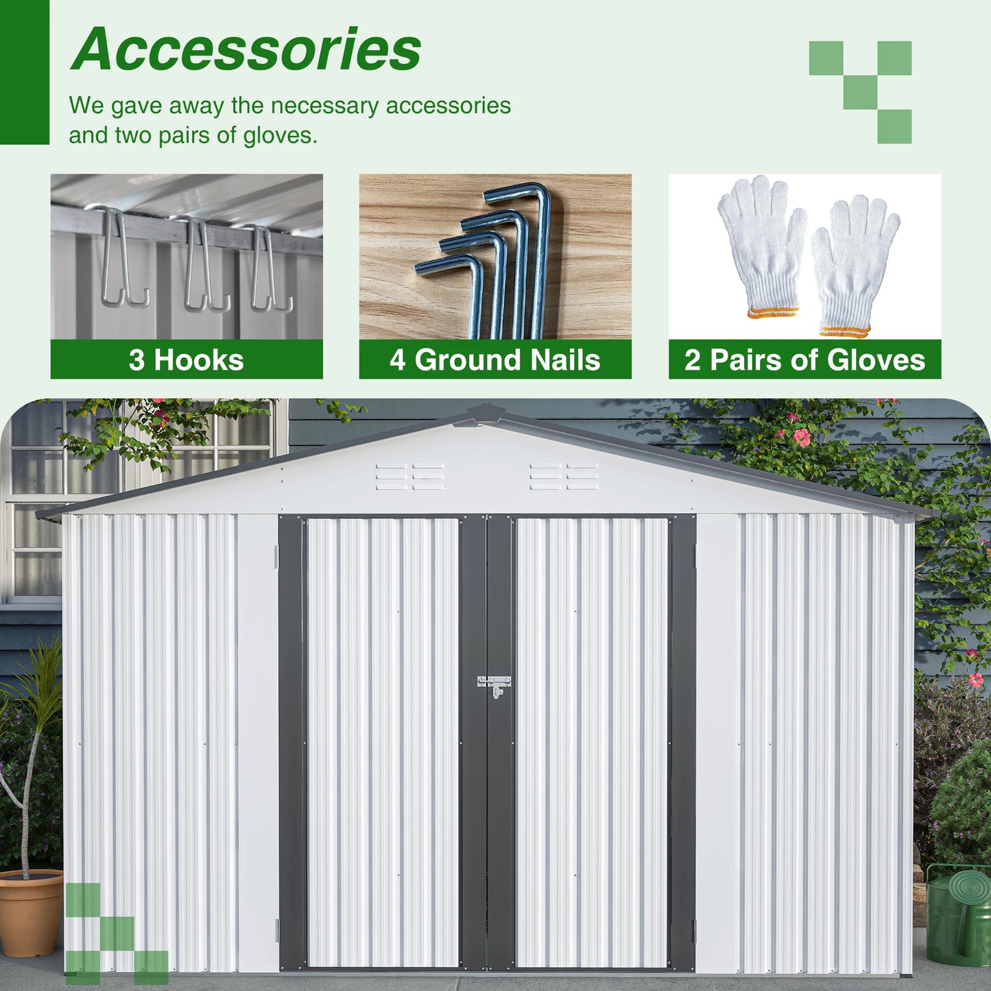 Outdoor Storage, All Weather Metal Sheds