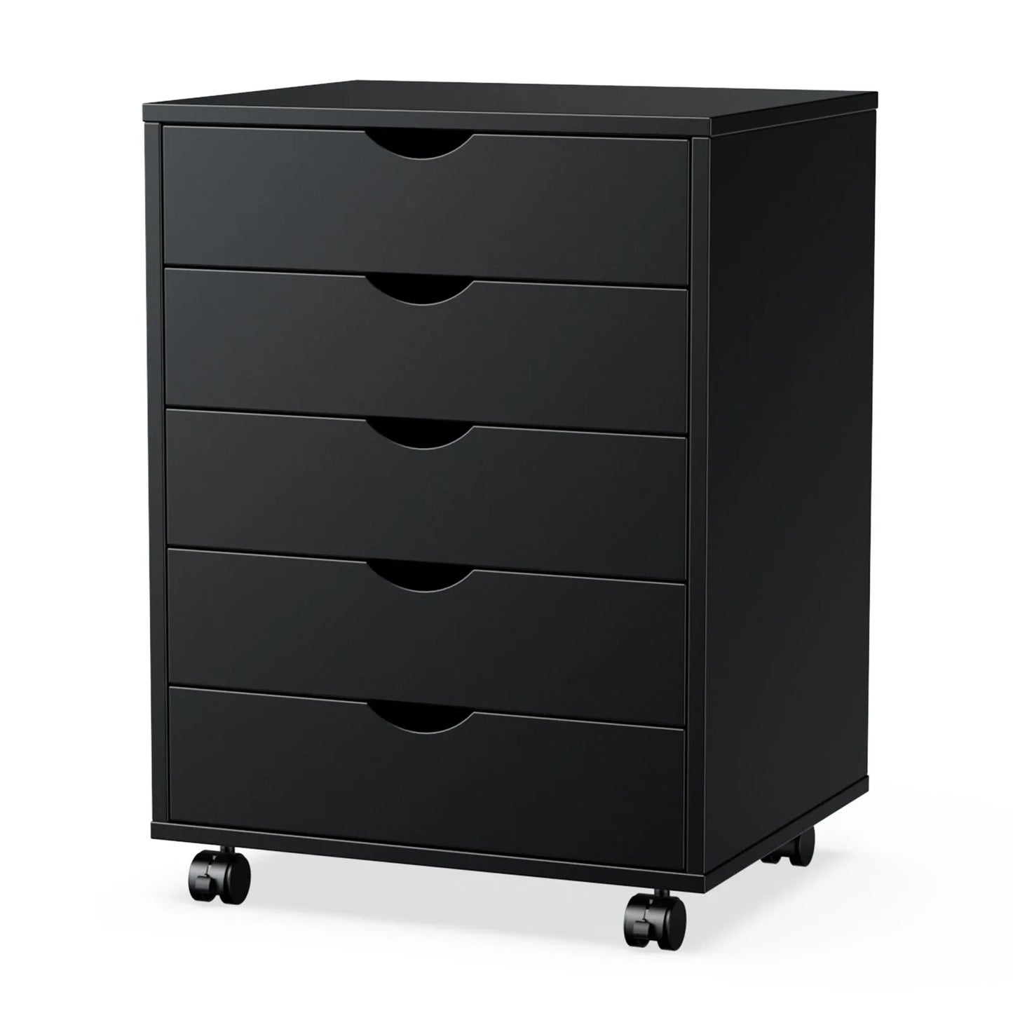 Nightstand Cabinet Bedside Table Rotating Wheel