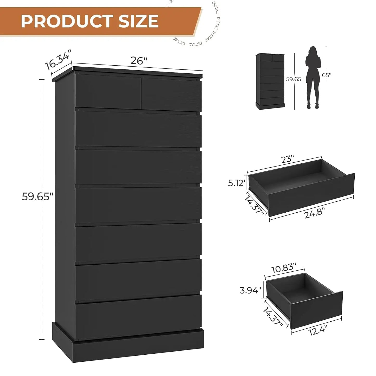 Tall Dressers & Chests of Drawers,