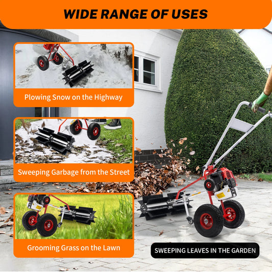 Grass Brush Electric Broom Hand-held Lawn Sweeping Tool