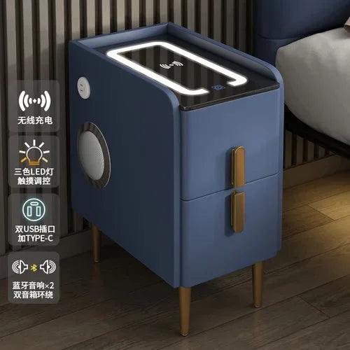 Modern Bedside Table Smart Dresser Created Luxury Vanity Desk