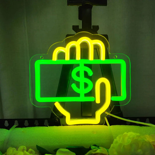 Money Neon Sign Wall Decor
